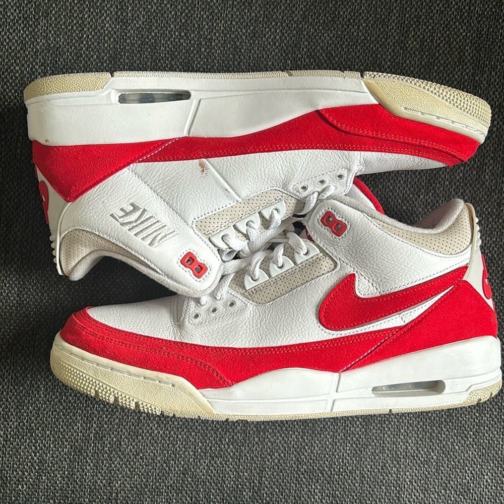 Jordan Red and White Men's Shoes